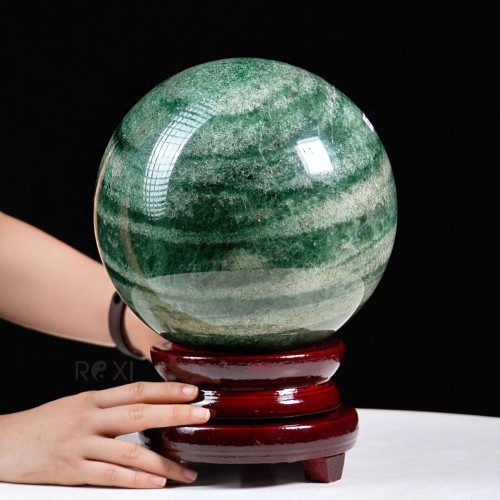 QUẢ CẦU THẠCH ANH DÂU TÂY XANH 13,55KG - 21,7CM