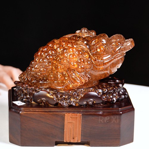 THIỀM THỪ THẠCH ANH TÓC 1,72KG (NGUYÊN ĐÁ)