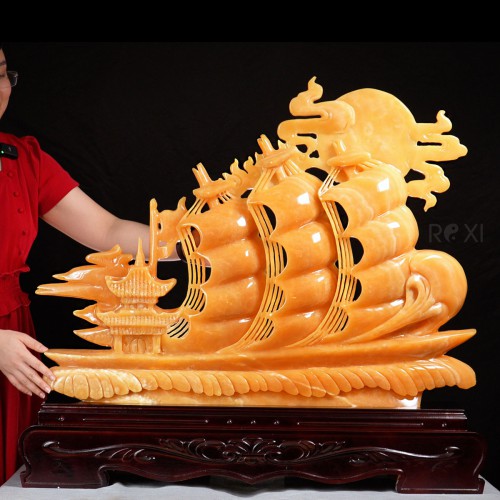 TÁC PHẨM THUẬN BUỒM XUÔI GIÓ NGỌC HOÀNG LONG 90CM