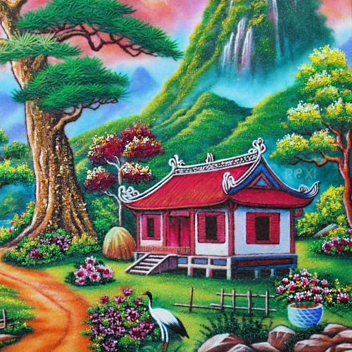 TRANH ĐÁ QUÝ THUẬN BUỒM XUÔI GIÓ (1M42 * 1M) - TDQTB01