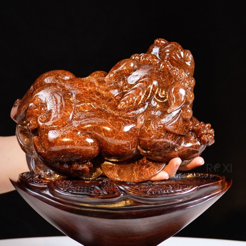 TỲ HƯU THẠCH ANH TÓC VIP 3KG (NGUYÊN ĐÁ)