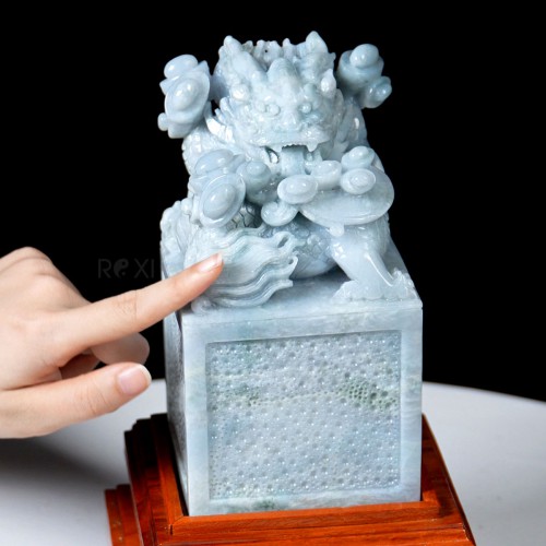 ẤN RỒNG NGỌC PHỈ THÚY 4,02KG - 19CM