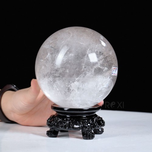 QUẢ CẦU THẠCH ANH TRẮNG 6A 2,62KG - 12,4CM