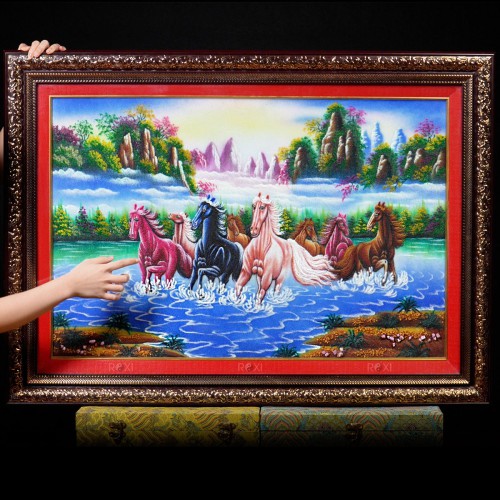TRANH ĐÁ QUÝ MÃ ĐÁO THÀNH CÔNG (110*80CM) - TDQMD110M1