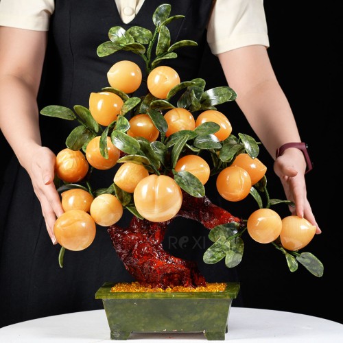 CÂY ĐÀO VÀNG NGỌC HOÀNG LONG 18 QUẢ