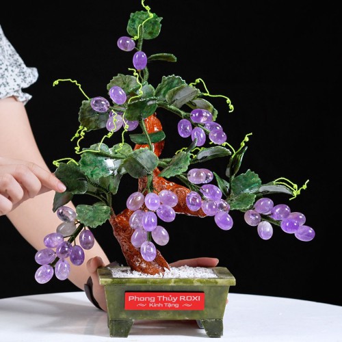 CÂY NHO ĐÁ THẠCH ANH TÍM
