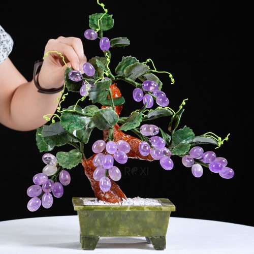 CÂY NHO ĐÁ THẠCH ANH TÍM