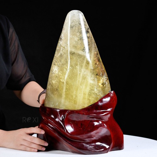 ĐÁ TRẤN THẠCH ANH VÀNG 6,38KG (NGUYÊN ĐÁ)