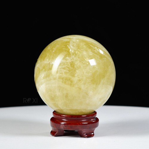 QUẢ CẦU THẠCH ANH VÀNG 1A 2,7KG - 12,5CM - CV1A1570