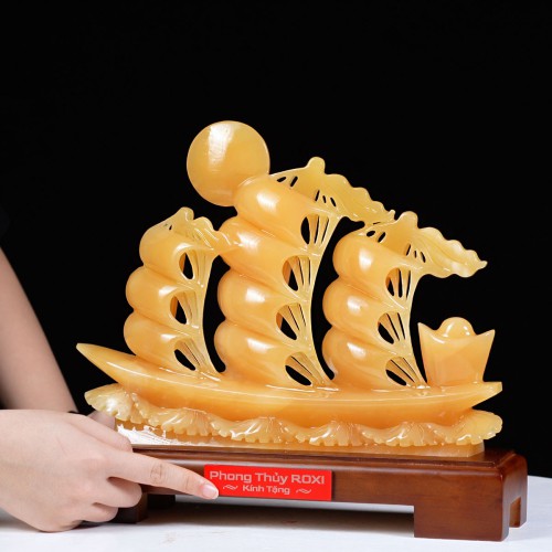 THUYỀN BUỒM - THUẬN BUỒM XUÔI GIÓ NGỌC HOÀNG LONG 30CM (1)