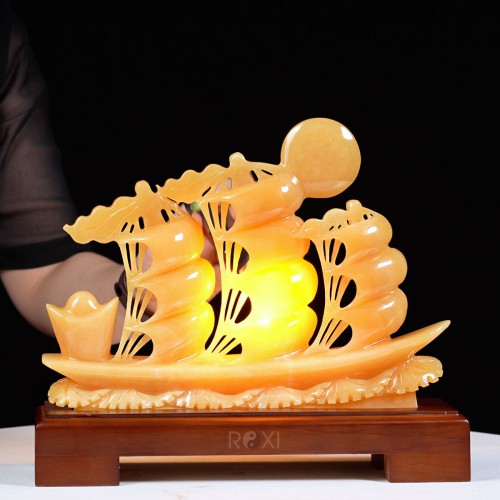 THUYỀN BUỒM - THUẬN BUỒM XUÔI GIÓ NGỌC HOÀNG LONG 30CM (2)