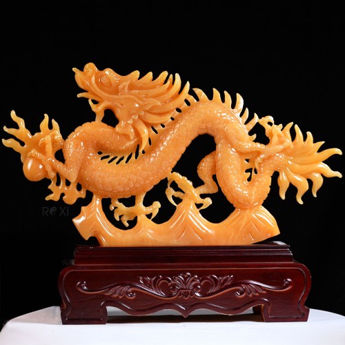 TÁC PHẨM RỒNG PHONG THỦY NGỌC HOÀNG LONG 60CM
