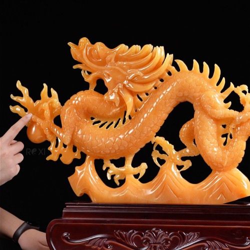 TÁC PHẨM RỒNG PHONG THỦY NGỌC HOÀNG LONG 60CM