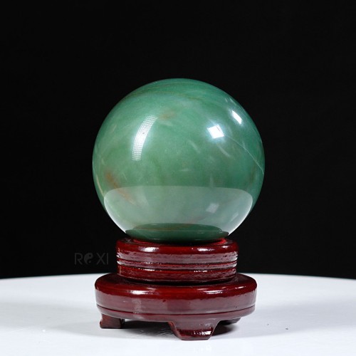 QUẢ CẦU THẠCH ANH XANH 2,47KG - 12,2CM
