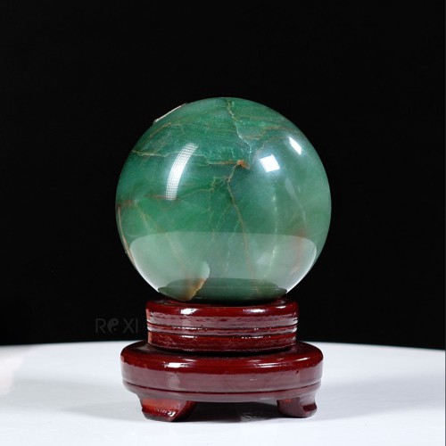 QUẢ CẦU THẠCH ANH XANH 2,47KG - 12,2CM