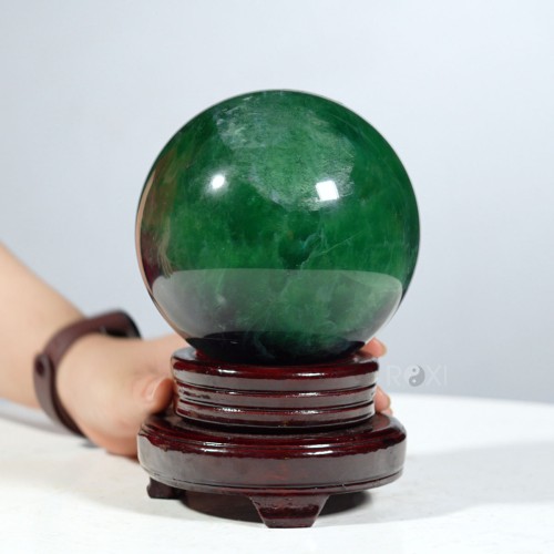 QUẢ CẦU FLUORIT XANH 2,81KG - 12CM