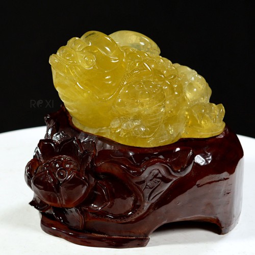 THIỀM THỪ THẠCH ANH VÀNG 3,72KG