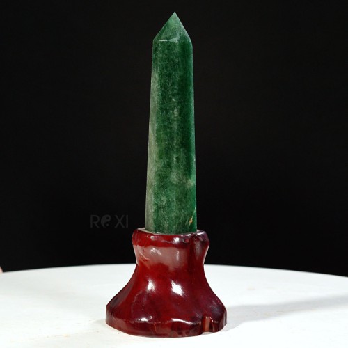 TRỤ ĐÁ THẠCH ANH XANH 0,92KG (MẪU 1) - 28CM