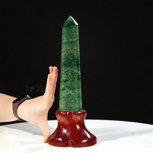TRỤ ĐÁ THẠCH ANH XANH 0,9KG (MẪU 1) - 30CM