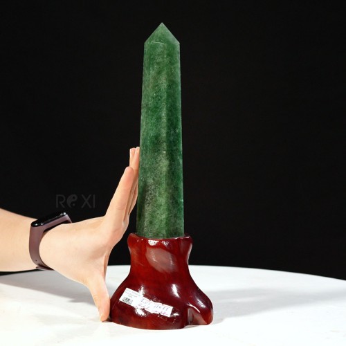 TRỤ ĐÁ THẠCH ANH XANH 1,05KG - 32CM