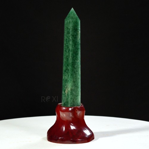 TRỤ ĐÁ THẠCH ANH XANH 1,23KG - 32CM