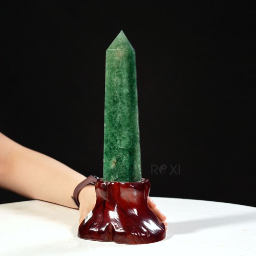 TRỤ ĐÁ THẠCH ANH XANH 1,32KG - 30CM
