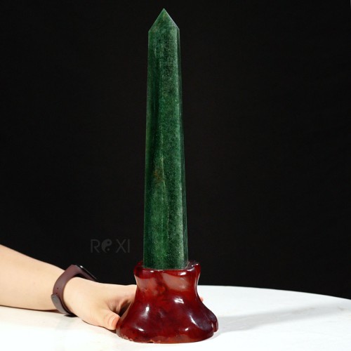 TRỤ ĐÁ THẠCH ANH XANH 1,6KG - 37CM
