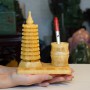 THÁP VĂN XƯƠNG NGỌC HOÀNG LONG KÈM ỐNG BÚT (CAO 15CM)