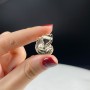 MẶT DÂY CHUYỀN / MẶT NHẪN HỒ LY ĐÁ THẠCH ANH TÓC XANH - HL04