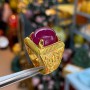 NHẪN ĐÁ RUBY NAM VÀNG 18K - NRV1801