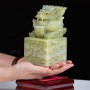 ẤN RỒNG NGỌC ONYX XANH 15CM (CHẠM NỔI TỨ DIỆN)