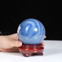 QUẢ CẦU THẠCH ANH XANH BIỂN 0,86KG - 8,5CM