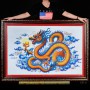 TRANH ĐÁ QUÝ THIÊN LONG NHẢ NGỌC (1M42 * 1M)