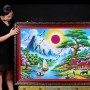 TRANH ĐÁ QUÝ THUẬN BUỒM XUÔI GIÓ (1M42 * 1M) - MẪU 3
