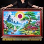TRANH ĐÁ QUÝ THUẬN BUỒM XUÔI GIÓ (1M42 * 1M) - MẪU 3