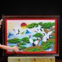 TRANH ĐÁ QUÝ TÙNG HẠC ĐÓN KHÁCH (106 * 76CM) - TDQTUNGHAC3