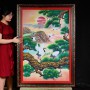 TRANH ĐÁ QUÝ TÙNG HẠC ĐÓN KHÁCH (1,4M * 1M) - TDQTH2