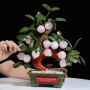 CÂY ĐÀO ĐÁ THẠCH ANH HỒNG 13 QUẢ ~ 2,6KG (MẪU 3)
