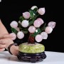 CÂY ĐÀO ĐÁ THẠCH ANH HỒNG 18 QUẢ (CHẬU TRÒN)
