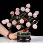 CÂY ĐÀO ĐÁ THẠCH ANH HỒNG 18 QUẢ (CHẬU TRÒN)