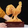 TƯỢNG GÀ TRỐNG BẰNG ĐÁ NGỌC HOÀNG LONG 39CM
