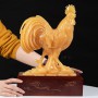 TƯỢNG GÀ TRỐNG BẰNG ĐÁ NGỌC HOÀNG LONG 39CM