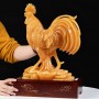 TƯỢNG GÀ TRỐNG BẰNG ĐÁ NGỌC HOÀNG LONG 45CM