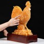 TƯỢNG GÀ TRỐNG BẰNG ĐÁ NGỌC HOÀNG LONG 45CM