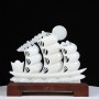THUYỀN BUỒM - THUẬN BUỒM XUÔI GIÓ BẠCH NGỌC 30CM (MẪU 1)