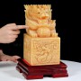 ẤN RỒNG NGỌC HOÀNG LONG 25CM (CHẠM NỔI TỨ DIỆN)