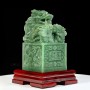 ẤN RỒNG THẠCH ANH XANH 7,79KG - 26CM