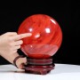 QUẢ CẦU ĐÁ OBSIDIAN ĐỎ 8,3KG - 19,2CM
