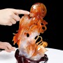 TƯỢNG GÀ TRỐNG PHONG THỦY NGỌC MÃ NÃO ĐỎ