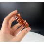 VÒNG TAY THẠCH ANH TÓC ĐỎ BẢN KHÚC (SIZE NHỎ)